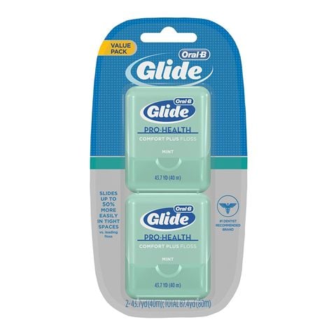 Chỉ nha khoa Oral-B Glide Pro-Health Comfort Plus Floss Mint -Bạc hà