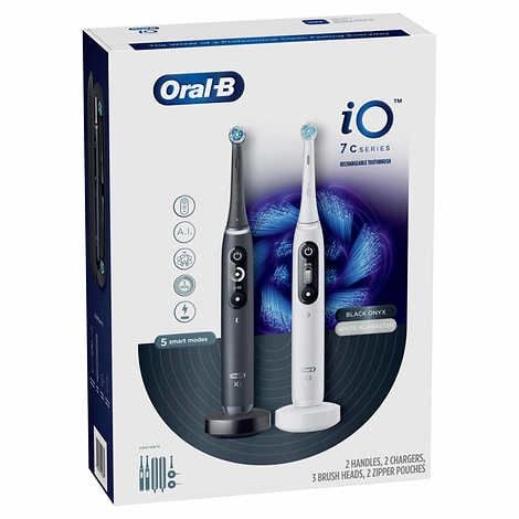 TẠM HẾT HÀNG  - Bộ đôi bàn chải điện Oral-B iO Series 7 - Trí tuệ thông minh nhân tạo AI