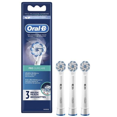 MẪU MỚI - Hộp 3 đầu bàn chải Oral-B Pro GumCare chính hãng