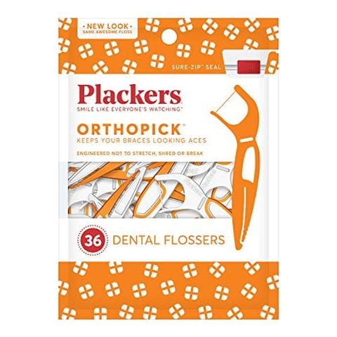 Cung chỉ nha khoa Plackers Orthopick Flossers - 36 Cây