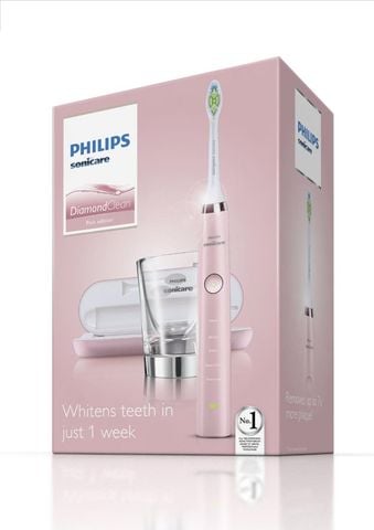 Bàn chải điện Philips Sonicare DiamondClean HX9362/10 - Màu hồng