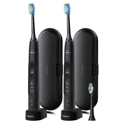 MẪU MỚI - Bộ đôi bàn chải điện Philips Sonicare 7000 ExpertResults HX7533/04 Đen