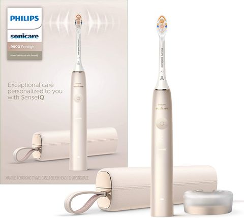 HÀNG ORDER - Bàn chải điện cao cấp Philips Sonicare 9900 Prestige -  HX9990/11 Màu vàng Champaing