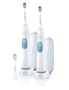 Bộ đôi bàn chải điện Sonicare 2 Series Plaque Control HX6253/83