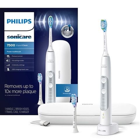 MẪU MỚI - Bàn chải điện Philips Sonicare ExpertClean 7500 Trắng - HX9690/06