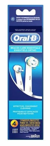 Đầu bàn chải Oral-B Ortho + Power Tip chính hãng dành cho răng niềng