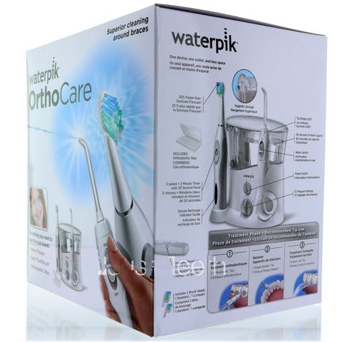 MẪU MỚI - Bộ tăm nước Waterpik + bàn chải điện sóng âm: Waterpik OrthoCare - WP-940