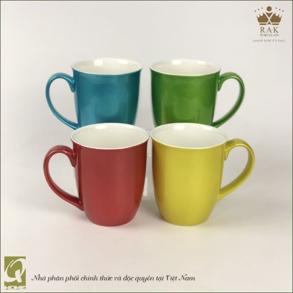 Set of 4 mugs Rak Porcelain - Organic Color (Matt))