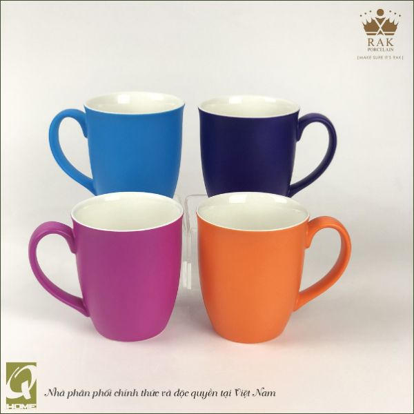 Set of 4 mugs Rak Porcelain - Organic Color (Metal)