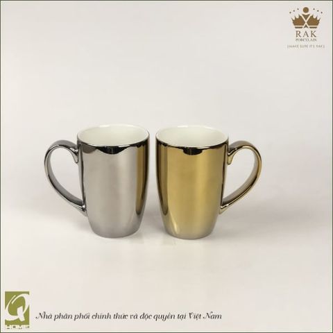 Set of 2 mugs Rak Porcelain - Gold/Silver color