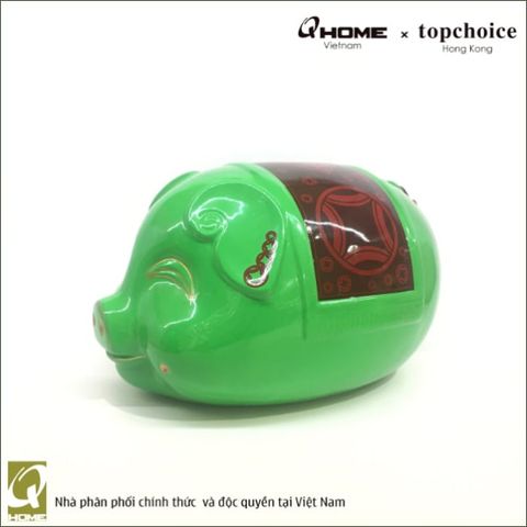 Ống tiền Heo chiêu tài - Xanh lá (Đỏ)