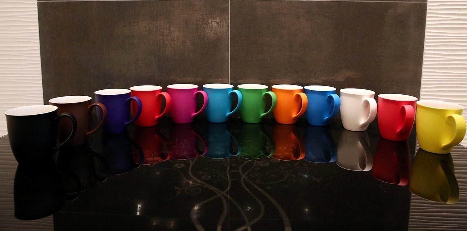 Set of 4 mugs Rak Porcelain - Organic Color (Metal)