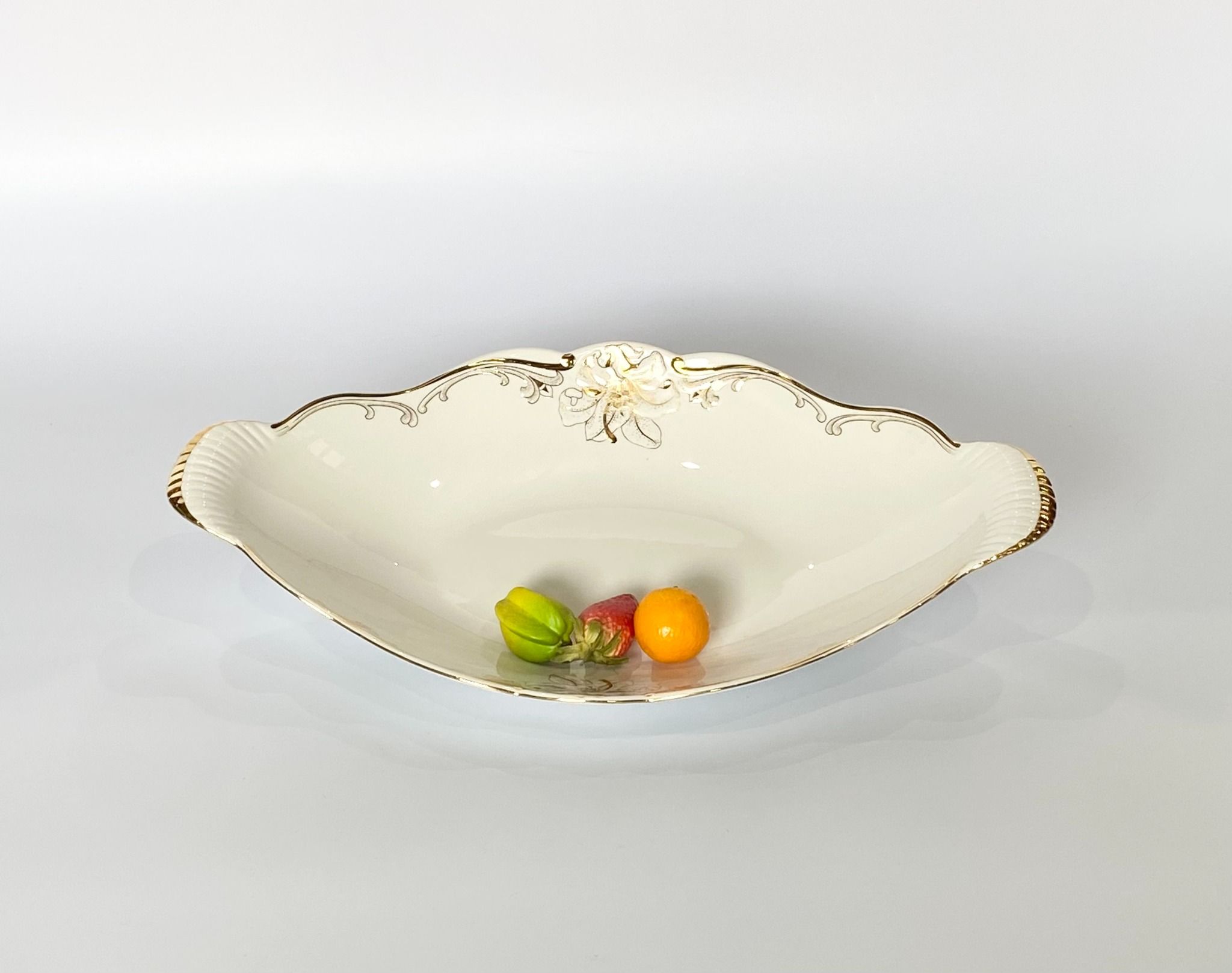 Fruit plate IP - Queen Decorated Gold