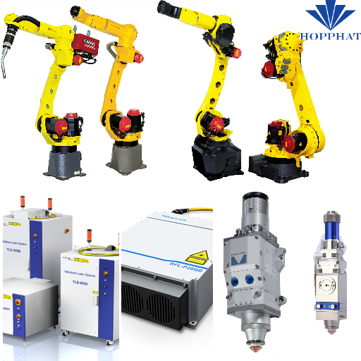 Robot Fanuc kết hợp hàn fiber Laser