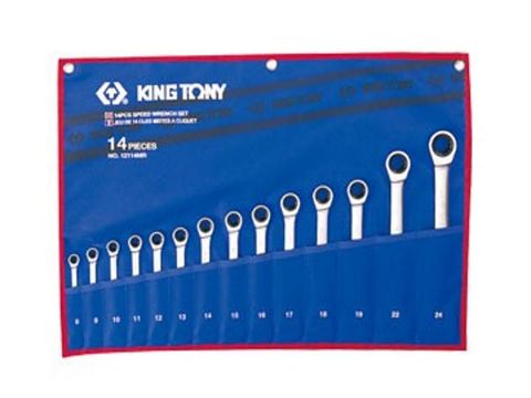 8-24mm Bộ cờ lê vòng miệng 14 cái hệ mét Kingtony 12214MR