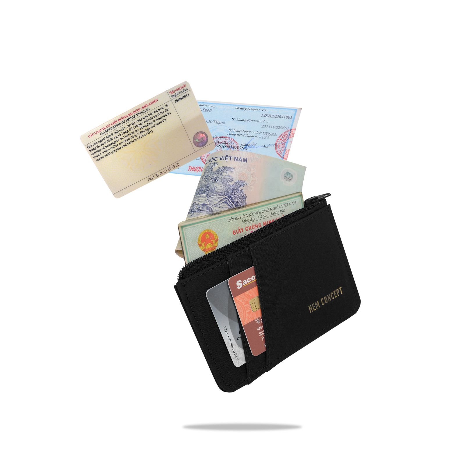 BOLT WALLET - BLACK