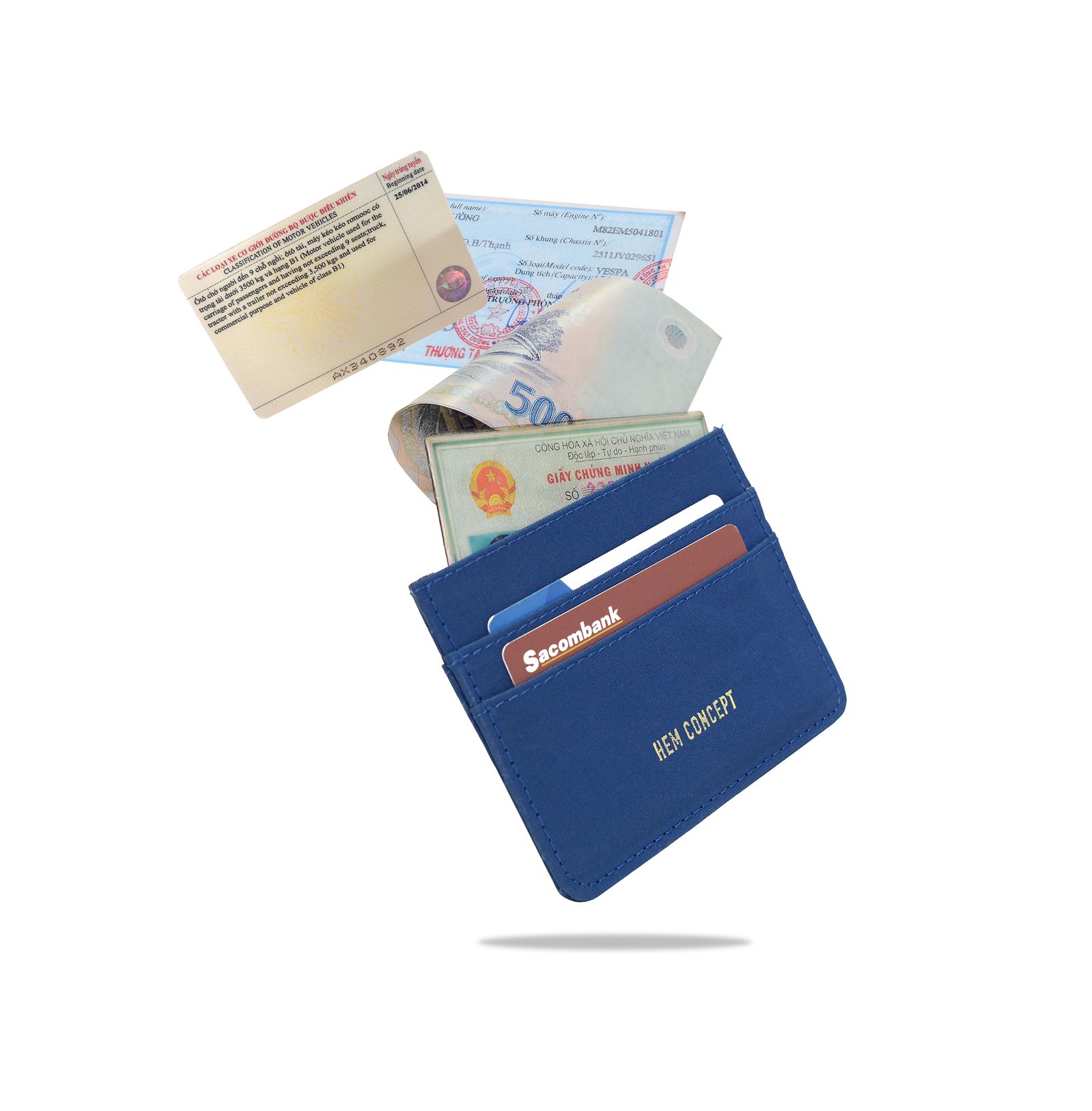 SLIM WALLET - BLUE