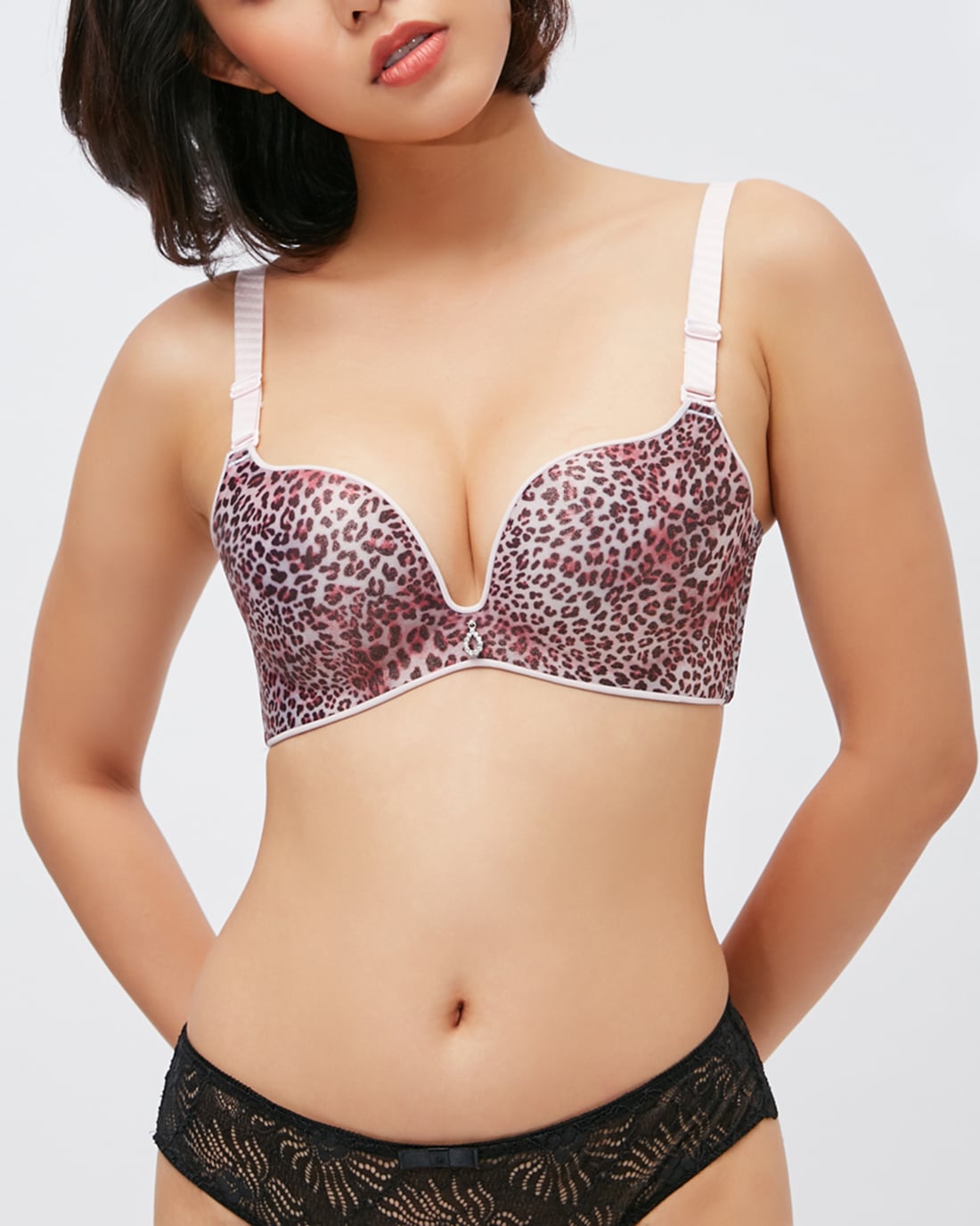 Áo Nâng Ngực Da Báo Leopard Print Push-up Bra Chính Hãng Viviane
