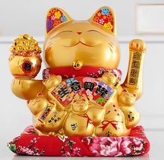 Mèo Thần Tài Màu Vàng - Màu Đen