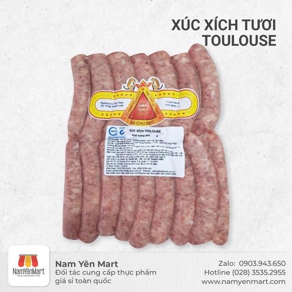  Xúc Xích Toulouse 30g (Túi 500gr) 