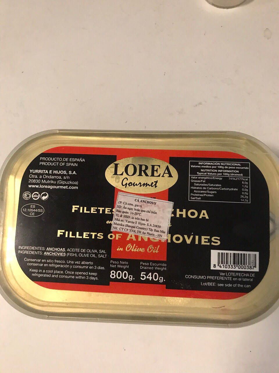  Cá Anchovies 800g 