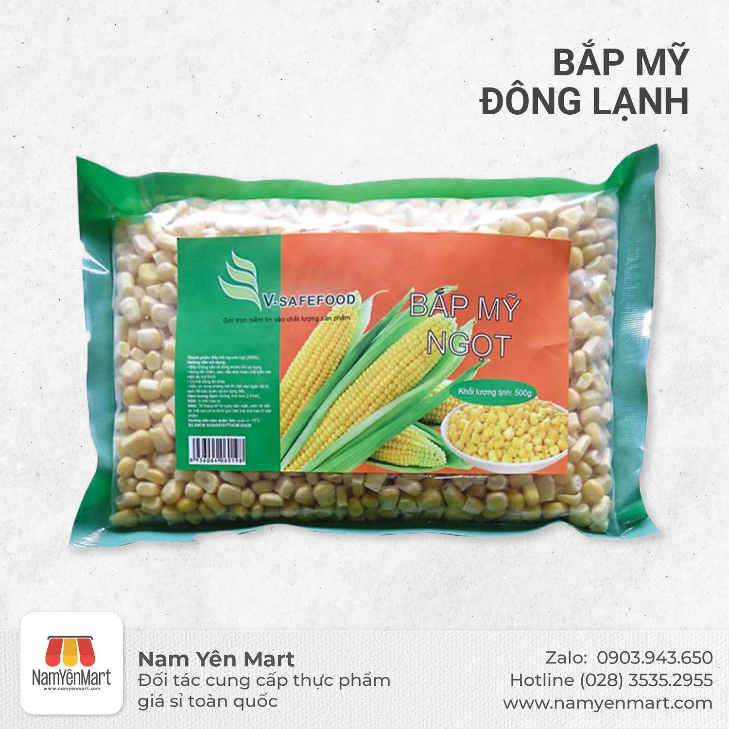  Bắp Mỹ đông lạnh V-Safefood 1kg 