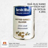  Quả Oliu Xanh Tách Hạt La Sicilia 4.2KG 