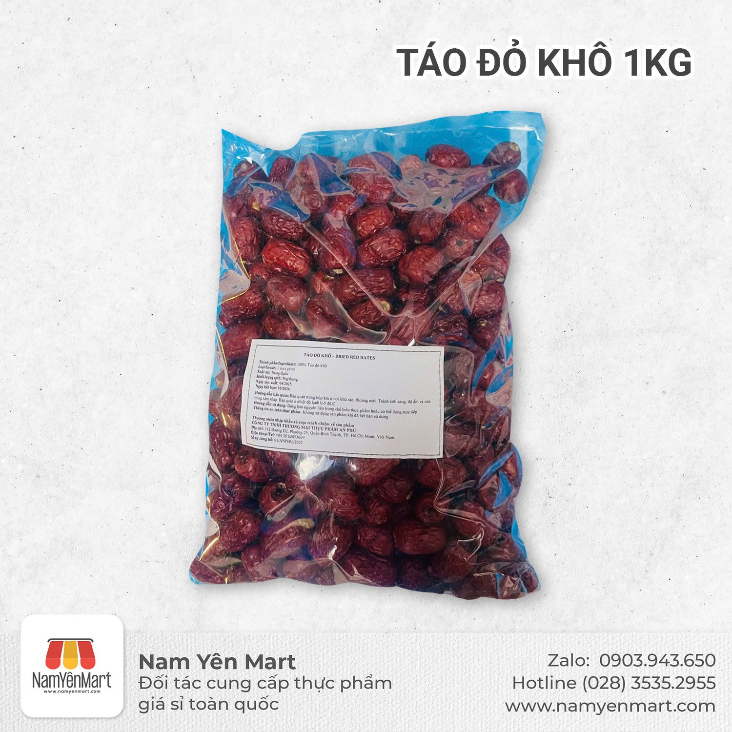  Táo đỏ khô 1kg 