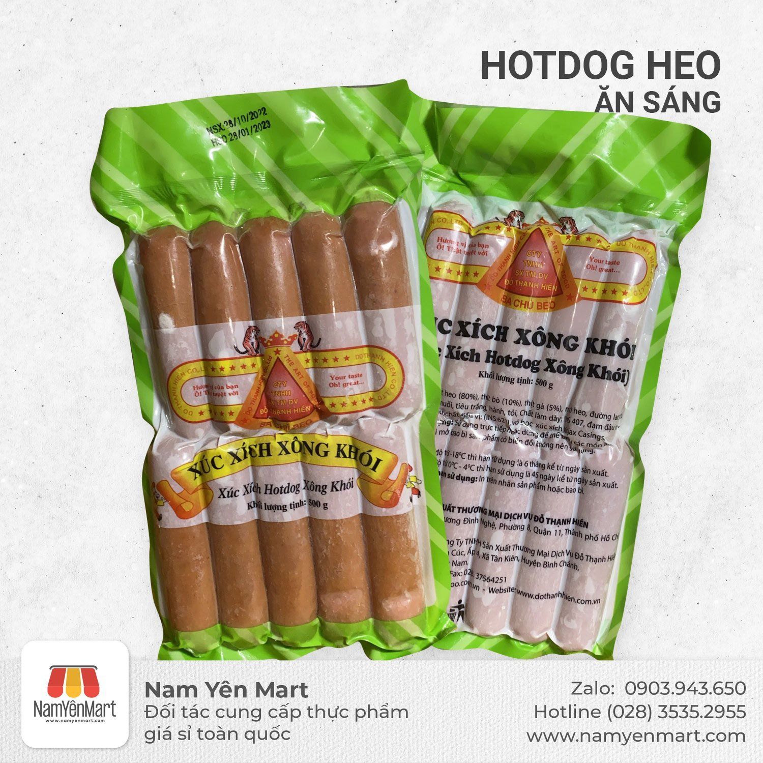  Hotdog Heo Ăn Sáng (500gr) 