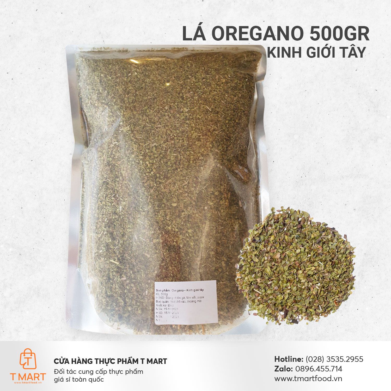  Lá Oregano 500g (Kinh Giới Tây) 