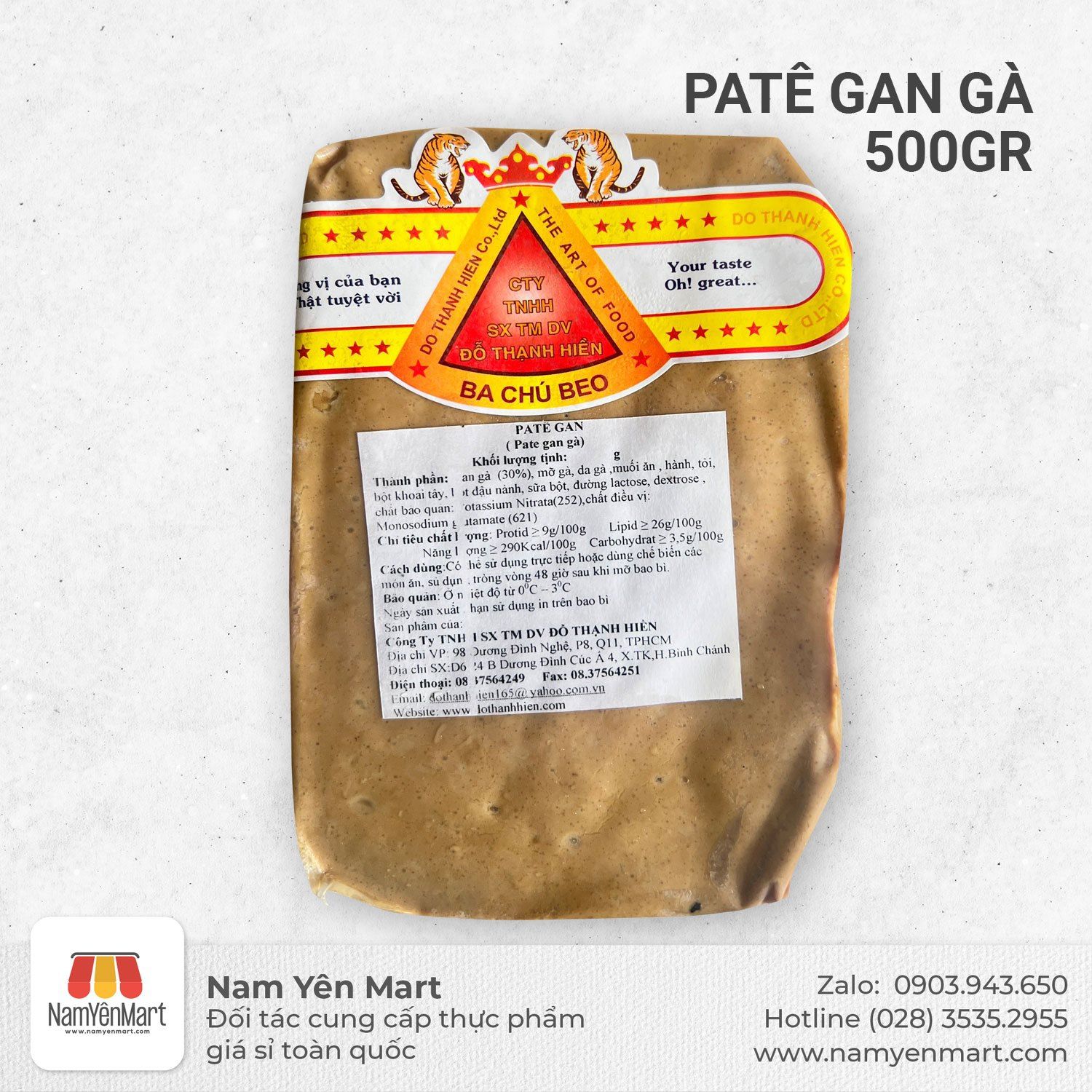  Patê gan gà 500gr - T Mart Food 