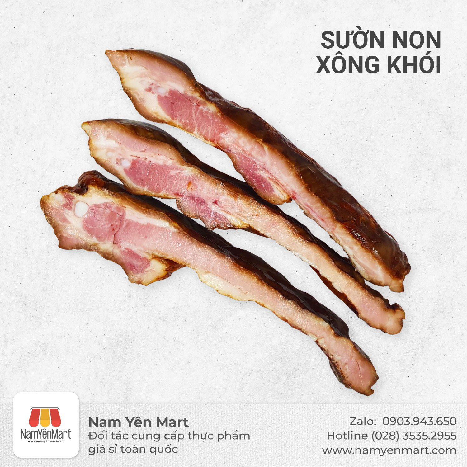  Sườn non xông khói (Gói 200gr) 