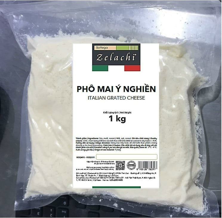  Phô mai Ý bột Zelachi 1kg 