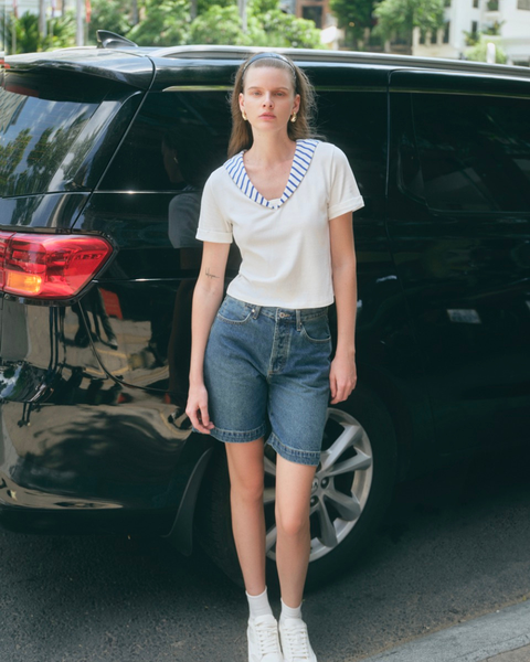 Áo thun thuỷ thủ P Sailor T - BCI White