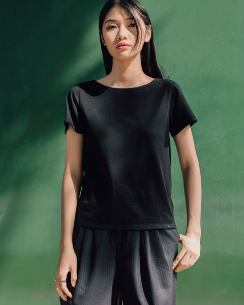 Áo Thun Đen Black Number 6 Tee - 100% Natural Cotton