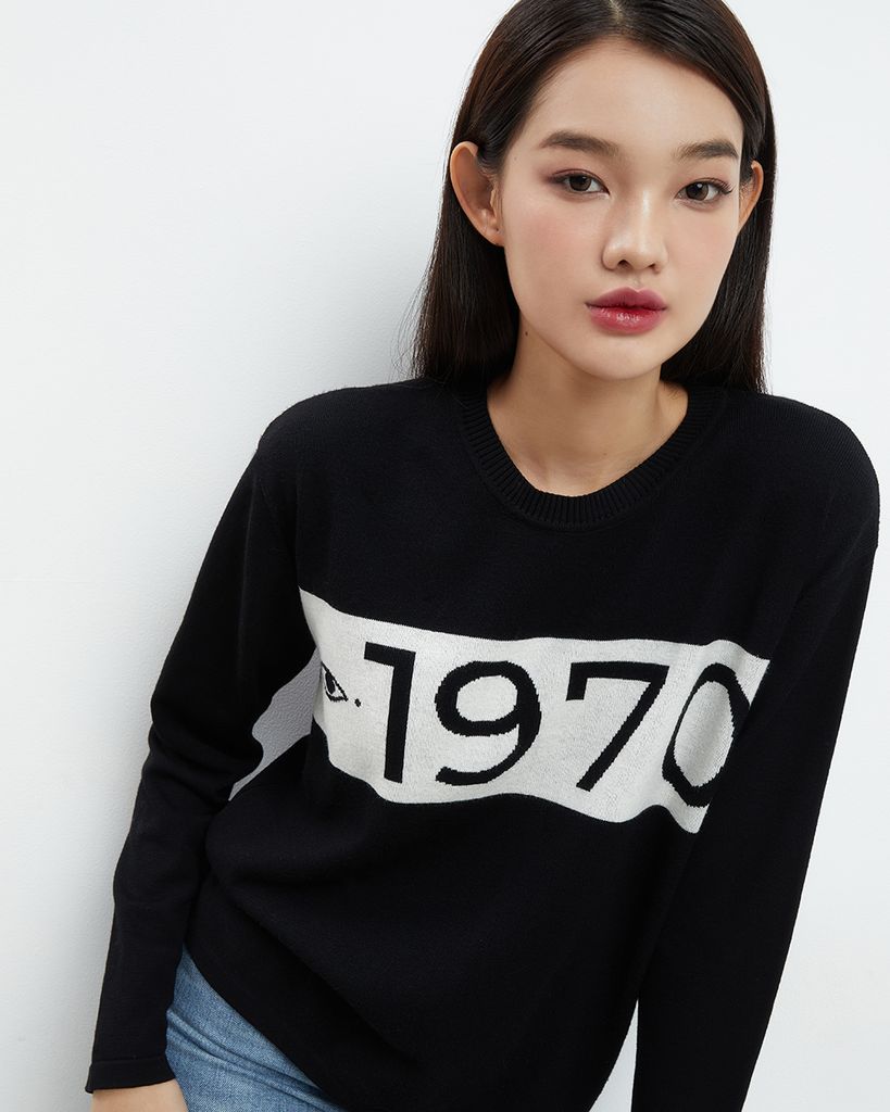 1970 Knit Sweater - Black Eye