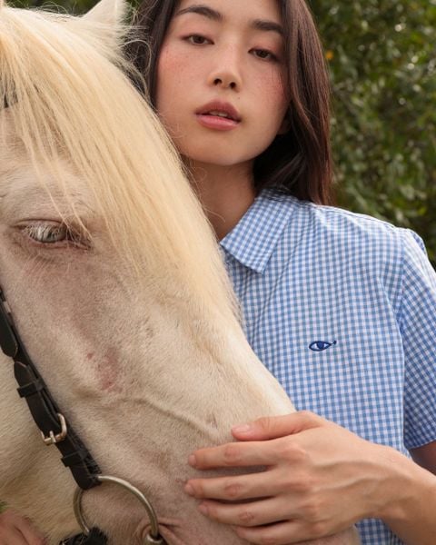 Áo Sơ Mi BlueMade Boxy Shirt - WaterBlue Gingham
