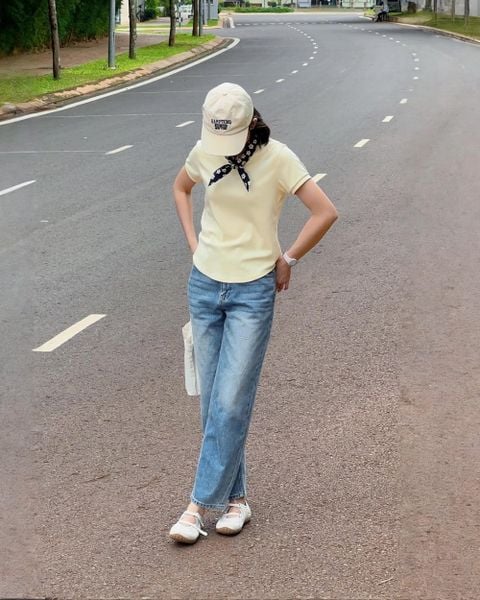 Quần Balloon Jeans - Life Blue