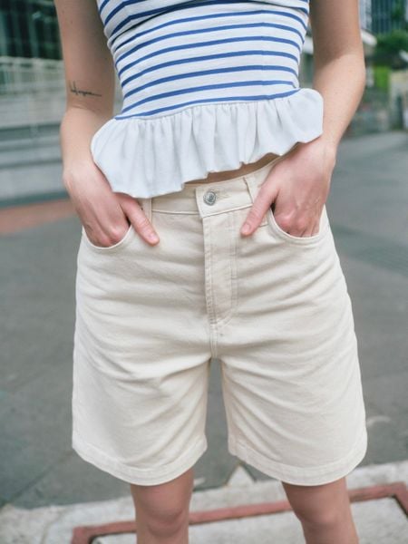 Quần Dad Shorts - Off White