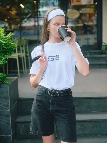 Quần Dad Shorts - Black Vintage