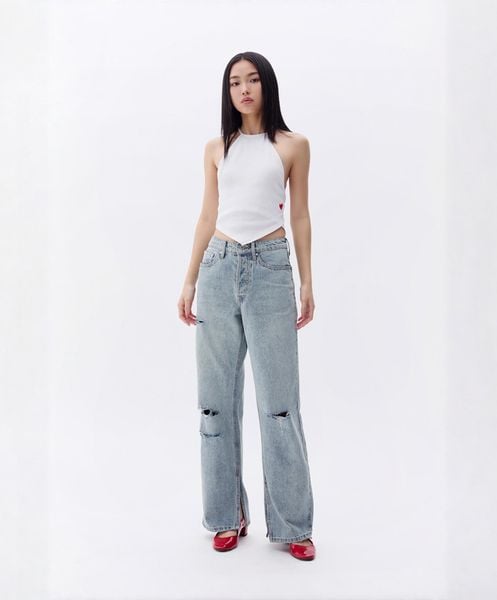 Quần Friends Slit Jeans - Light Blue