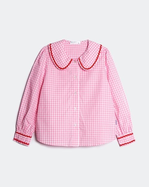 Áo BlueKid Jessie Shirt - Pink Gingham
