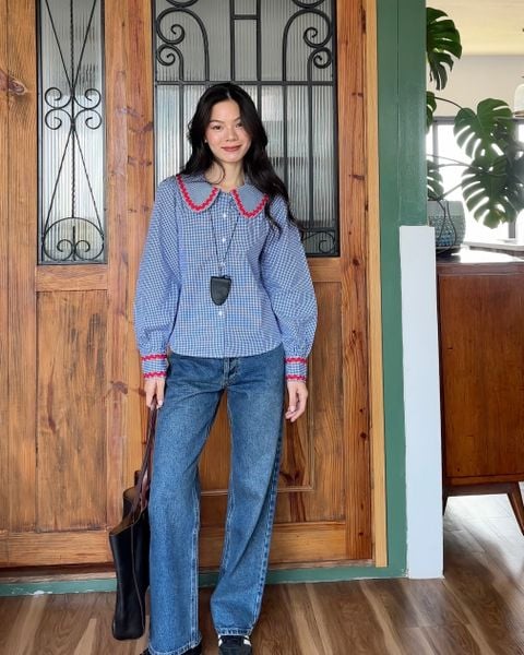 Áo Jessie Shirt - Classic Blue Gingham