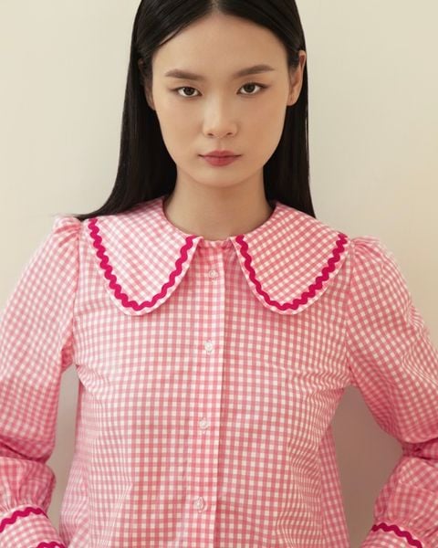 Áo Jessie Shirt - Pink Gingham
