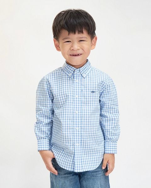 Áo BlueKid Classic Shirt - AquaBlue Gingham