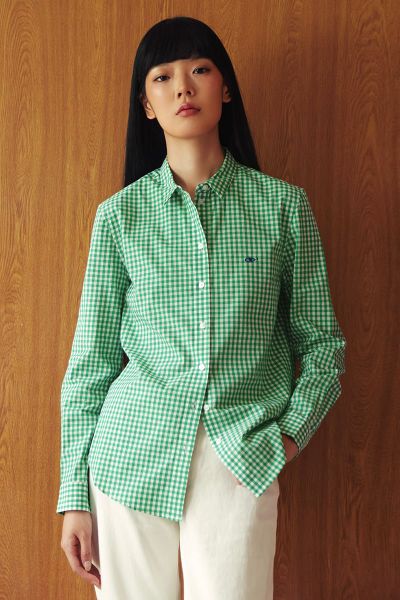 Áo The A Classic Shirt - Green Gingham