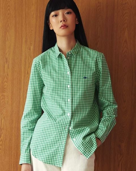 Áo The A Classic Shirt - Green Gingham