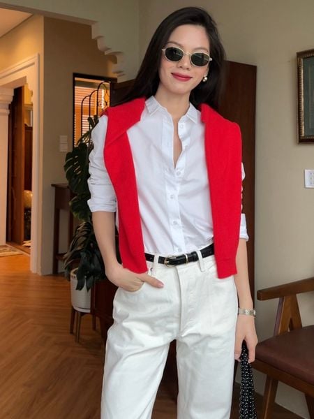 Áo The A Classic Shirt - White 140