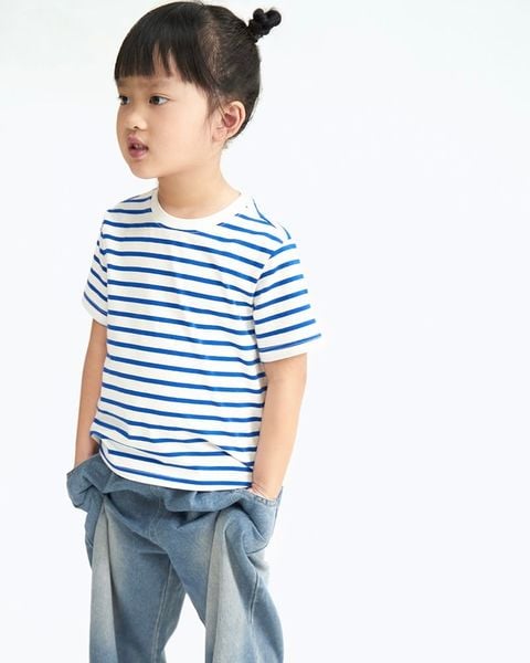 Áo Bluegirl Everyday T - Signature Blue Stripe