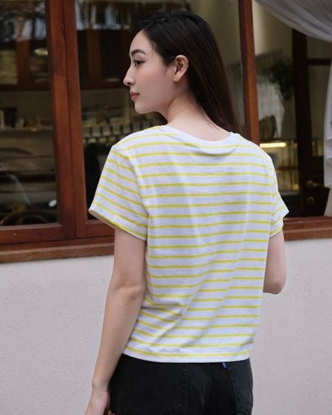 Áo Thun Sọc Everyday Tee - Yellow Stripe